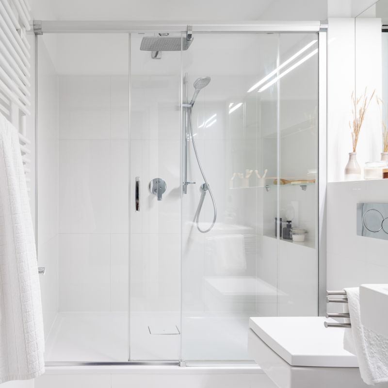 Luxury Shower with Rainfall Showerhead